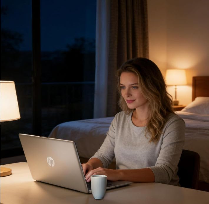 Image of HP 15.6 inch Full HD Business Laptop Computer, 8GB RAM, 256GB SSD, Intel Core i3 CPU, Wi-Fi 6, Long Battery Life, Ultra-Quiet Design, 2026 Edition, Windows 11 with Office 365 for The Web