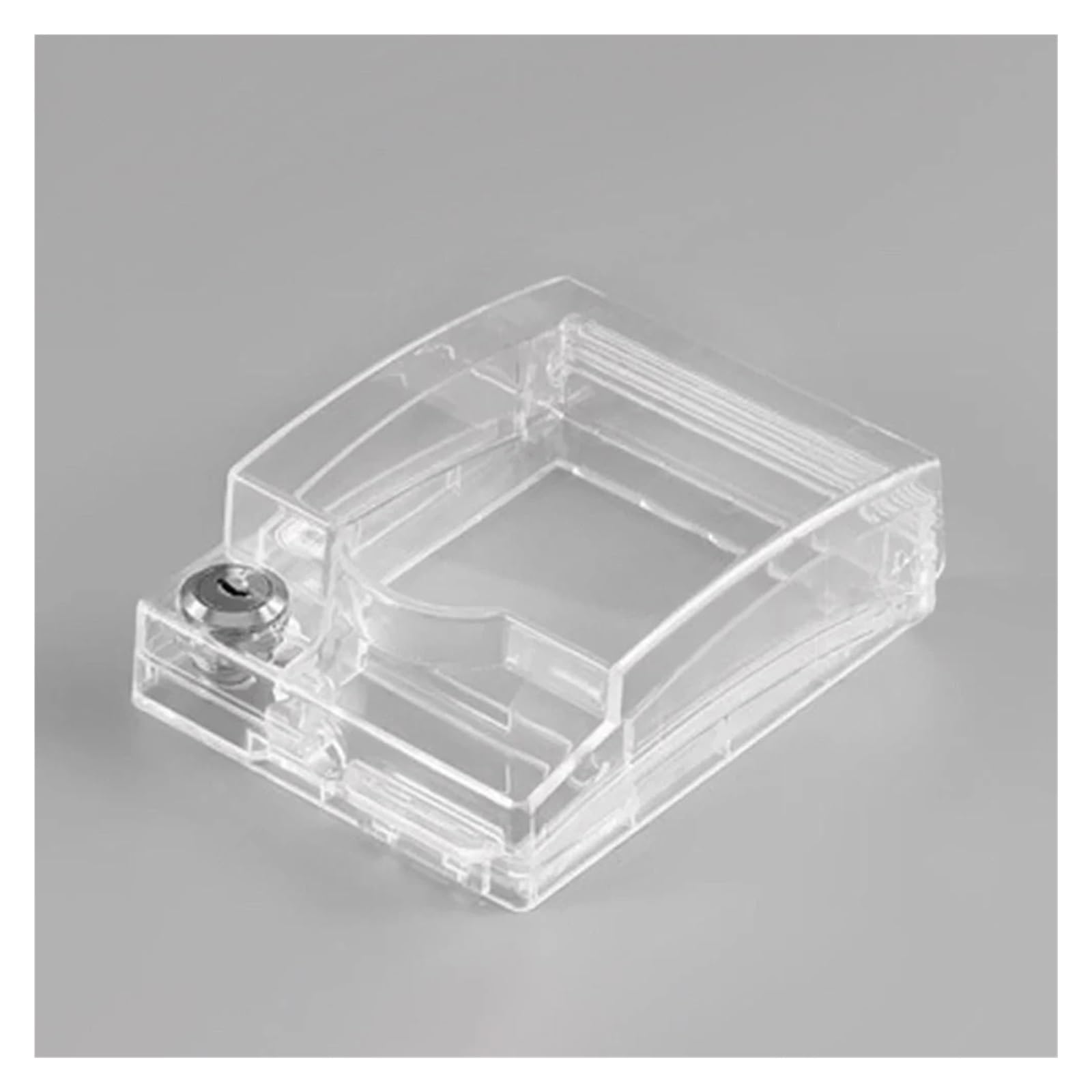 Protezione per interruttore della luce, 2 pezzi, 86, con serratura, impermeabile, con chiave, per protezione interruttore esterno, copertura in plastica autoadesiva per casa e ufficio, presa