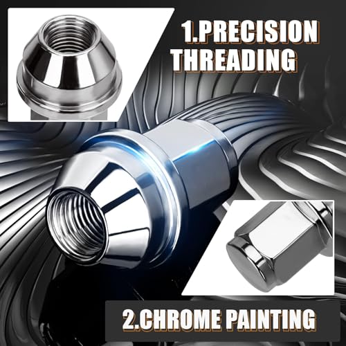 image for dynofit 24pcs 14x1.5 OEM/Stock Lug Nuts for 2015-2019 Expedition/F-150