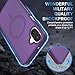 Magnetic for Samsung Galaxy A07 Case with Tempered Glass Screen Protector Matte Translucent Shockproof Protective Bumper Phone Cover (Purple)