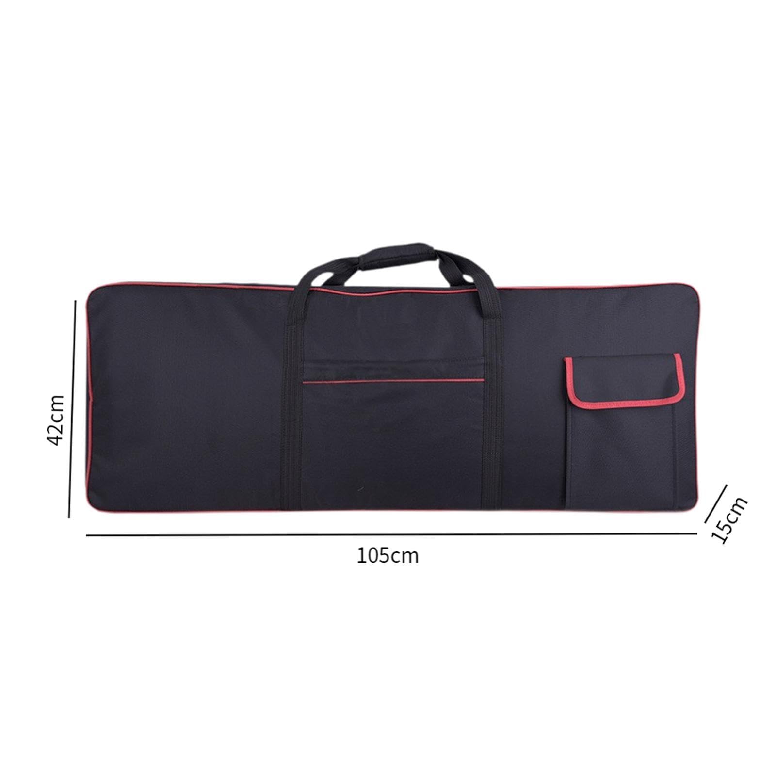 61-Tasten-Keyboardtasche, Oxford-Stoff, tragbar, verdickt, mit Griffen, wasserdicht, Keyboard-Gigbag für Konzerte