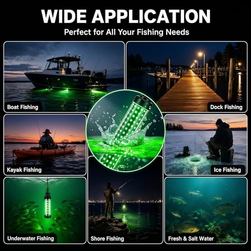 Tuanse Underwater Fishing Light with Timer & Remote 36w Green LED - image 5