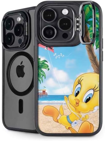 Skinit Kickstand Phone Case Compatible with iPhone 15 Pro Max - Officially Licensed Looney Tunes Tweety Bird Full Design