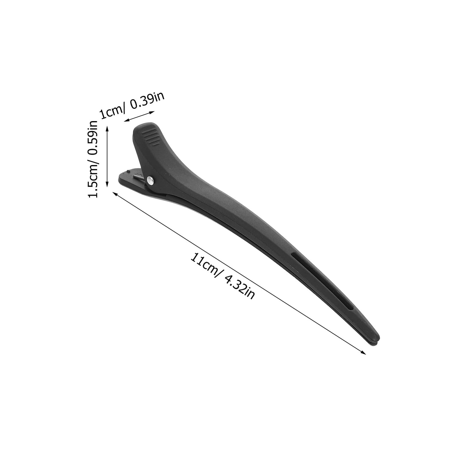 20 Pezzi Mollette Capelli Donna Nere Antiscivolo senza Segni Clip Parrucchiere per Colorazione e Styling Precisione senza Pieghe per Capelli Sottili e Spessi