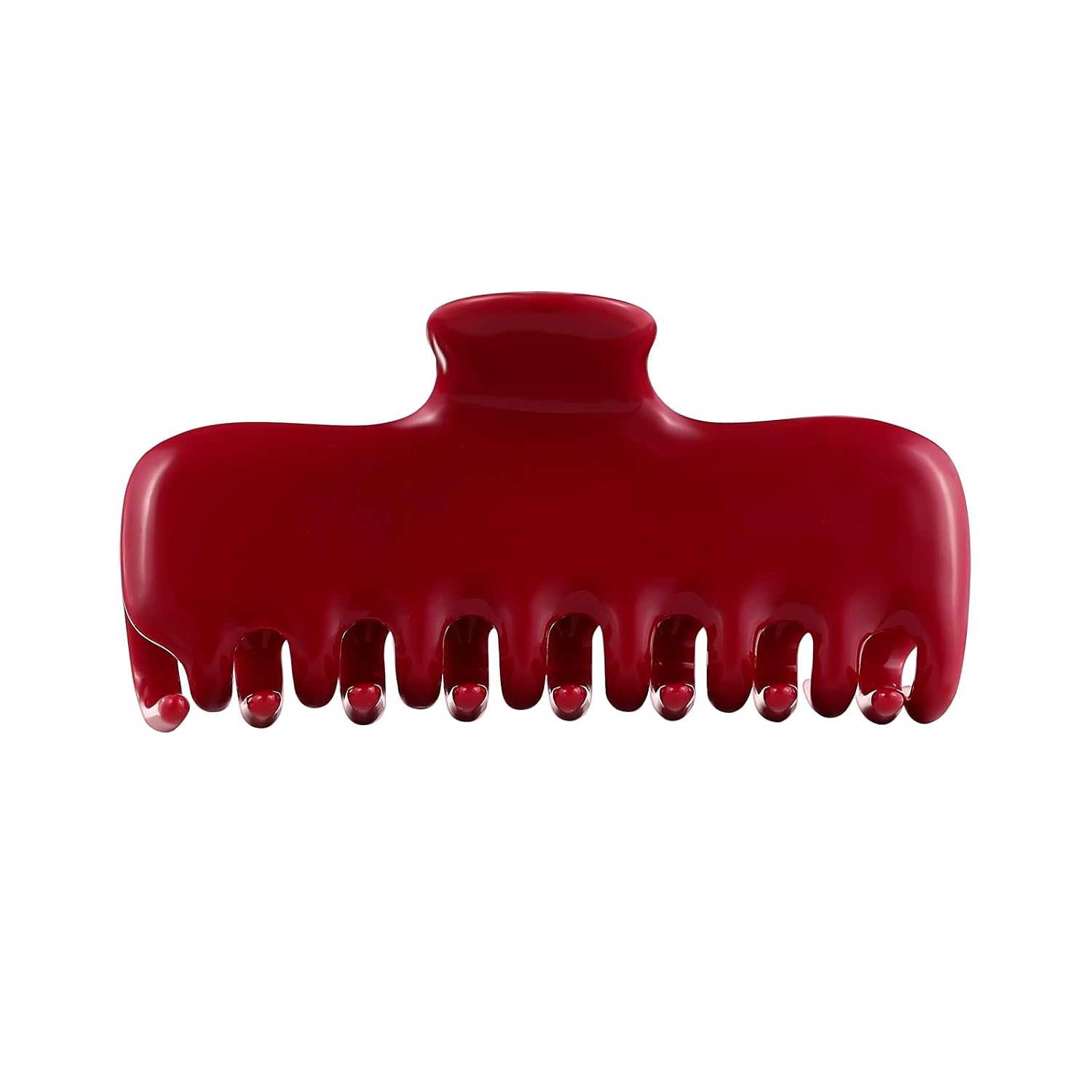 Large Hair Claw Clips for Women,3.8’’ Acetate Hair Clip,Jelly Square Rectangle Clip for Thin Thick Hair,Strong Hold Jaw Clips,Hair Accessories for Women Girls (Clear Pink)