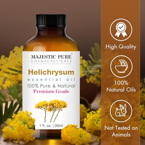 Image of Majestic Pure Helichrysum Essential Oil for Diffuser - 1 fl oz