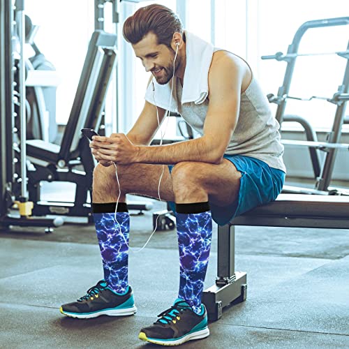 Image of Compression Socks for Women & Men, Knee High Socks for Circulation Medical Running Athletic Nurse Travel