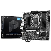 MSI B560M PRO-VDH WiFi Micro-ATX Gaming Motherboard (10 th/11th Gen Intel Core, LGA 1200 Socket, DDR4, 5066 MHz, M.2 Slot, USB 3.2 Gen 2, Type-A, 2.5G LAN, DP/HDMI)