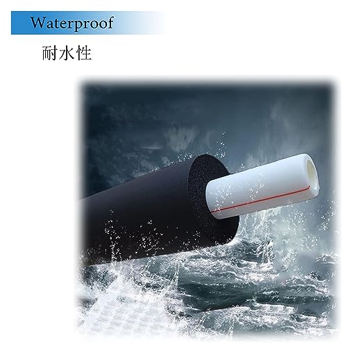 Tubo isolante ignifugo in schiuma a celle chiuse, diametro interno 22 mm x spessore 9 mm x lunghezza 1,8 m tubo in gomma per isolamento di tubi industriali e edili, 6-60 mm