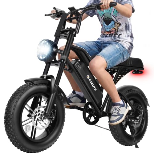 ESKUTE V100 vélo électrique adulte, 1500W, 60 km autonomie, pneu 16" gras, 48V13Ah