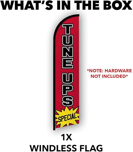 Miniatura 4 de Tune Ups - Bandera publicitaria sin viento, perfecta para mecánicos, tiendas de automóviles, concesionarios, talleres de reparación de automóviles