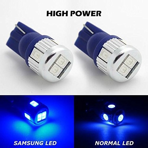 Partsam 2X T10 912 920 LED Backup Reverse Light 906 916 168 LED Bulbs Parking Light 5730SMD High Power Bright Blue Bulbs