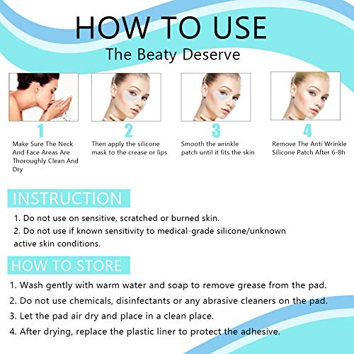 Anti-Rimpelpleisters, Gezichtspatches, Anti-Rimpelpads, Anti-Rimpel Pleister Voor Het Strappen Van Vouwen - Afbeelding 6