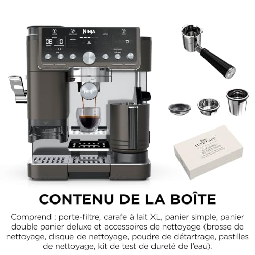 Ninja Machine à café Luxe Pro 3-en-1, Latte, Cappuccino...