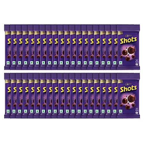 Image of Cadbury Dairy Milk Chocolate Shots, 18G - Pack Of 48, 864 Gram