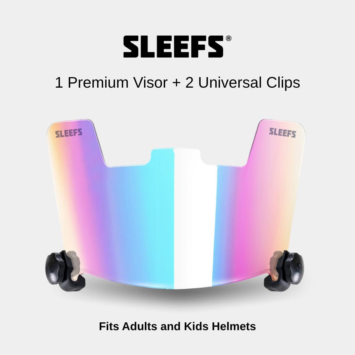 SLEEFS Bifrost Rainbow Football Helmet Eye-Shield Visor