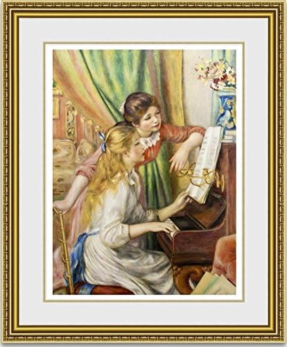 Amazon ルノワール ピアノを弾く少女たち 新品額縁付 アートフレーム ポスター オンライン通販