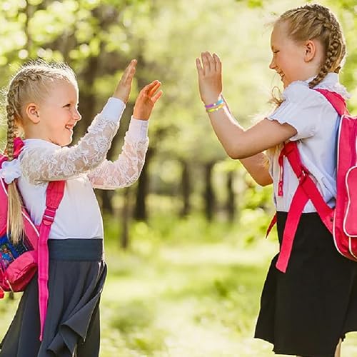 C-leen Back to School Supplies, First Day of Kindergarten Preschool Colorful Beaded Bracelets for Mommy and Me Back to School Stuff Gifts2