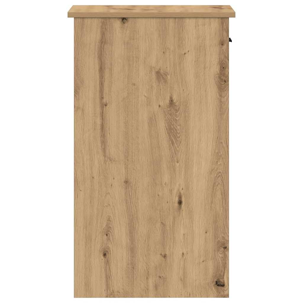Computerschrank mit Schublade, PC-Unterschrank für Computergehäuse, PC-Ständer mit offenem Fach, Artisan-Eiche, 35 x 45 x 77 cm, Möbel für PC-Tower und Büroorganisation