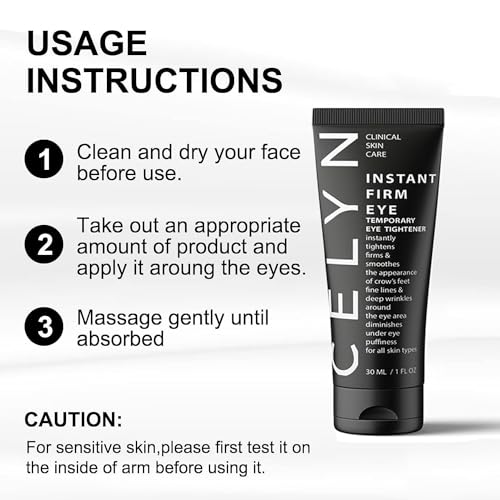 Aohoyaca 2Pcs CelynInstant Firm Eye Tightener, Celyn Eye Bag Cream Ultra Moisturizing, CELYN - Celyn Instant Firm Eye Tightener Eye Bag Cream, Bright and Tight,Firm and Smooth the Look of Fine Lines - Image 8
