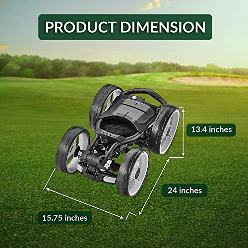 CaddyTek Explorer V8 SuperLite 4 Wheel Golf Push Cart, Explorer