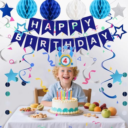 Reutilizable Kit Decoracion Cumpleaños, Guirnalda Feliz