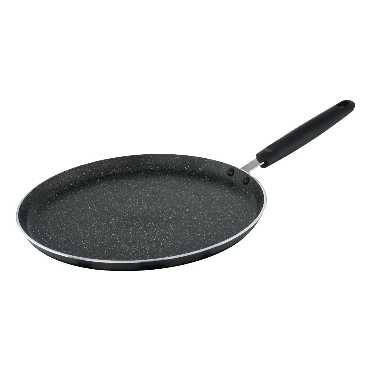 Prestige Omega Granite Non-Stick Dosa Tawa 30cm | 5-Layer Coating | Gas & Induction Compatible | PFOA Free | Metal Spoon Friendly | Sturdy Handle | Dishwasher Safe | 2Y Warranty | ISI Certified