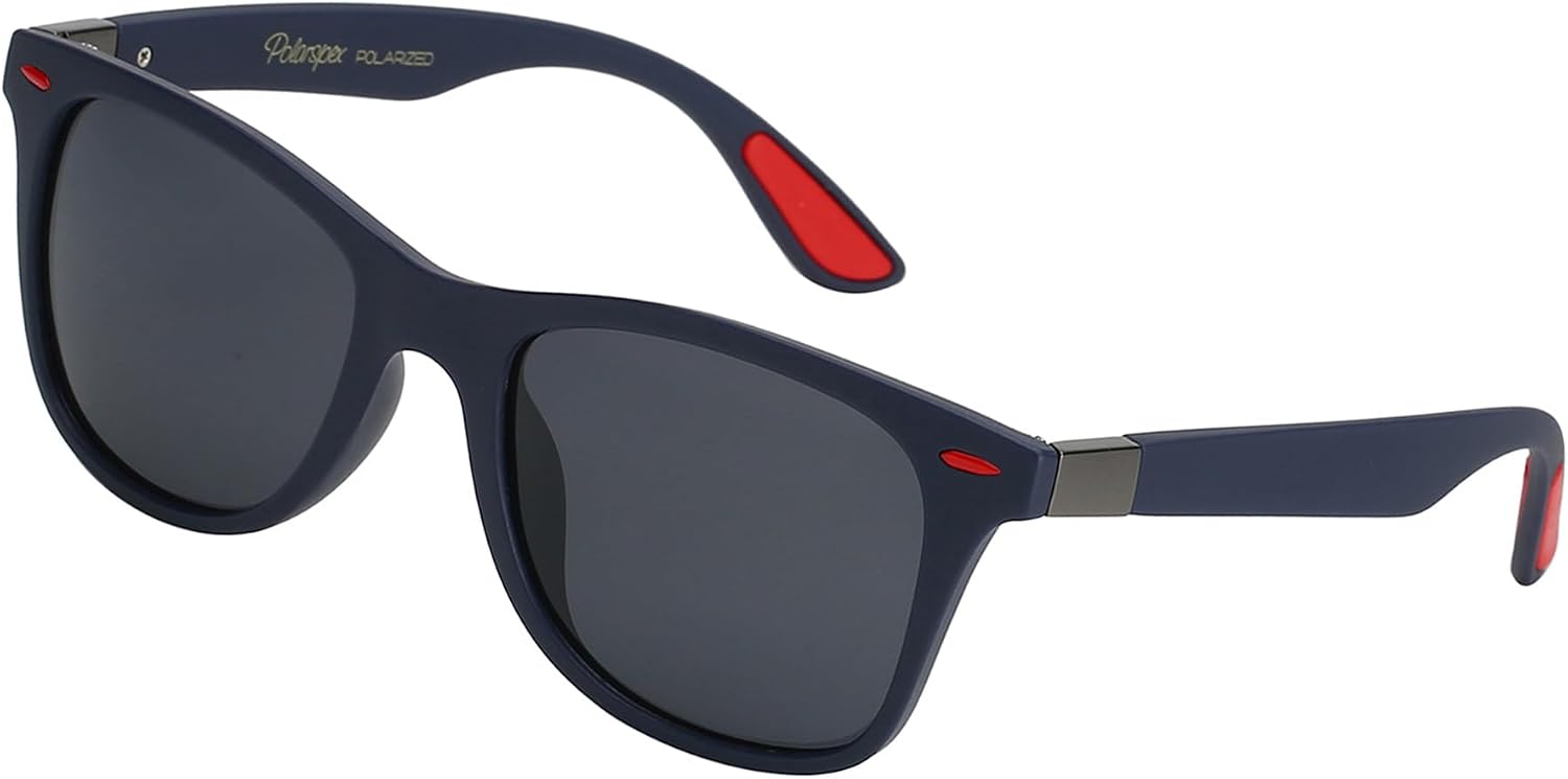 PolarSpex Polarized Sunglasses for Men and Women | UV Protection, Durable Lightweight Frame, Retro Style, Felt Carrying Case, Clear Vision for Driving, Fishing & Everyday Wear.