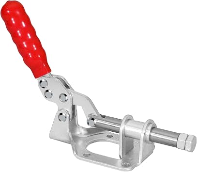 POWERTEC 1PK Toggle Clamp, 300lbs Holding Capacity, 302F Quick Release Push/Pull Clamp for Woodworking Jigs and Fixtures, Pocket Hole Jigs, Welding, CNC 20304