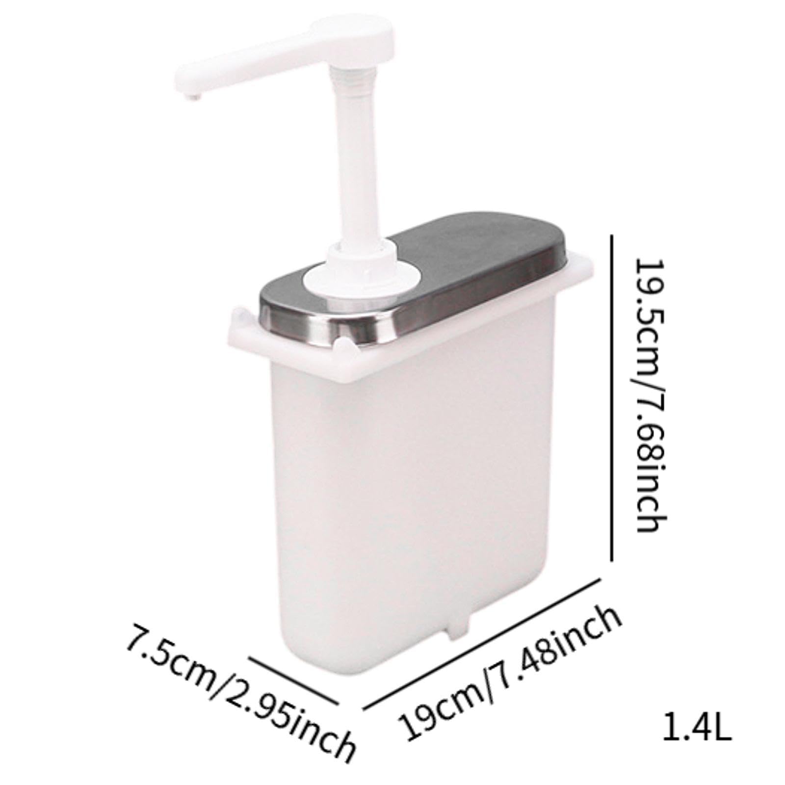 Sharplace Soßenspender, Soßenpumpe, Flasche, Gewürzspender, Gewürzpumpe, Flasche für Salat, Ketchup, Heim, Restaurant, Hotel, 1.4 L, Ohne Umkarton
