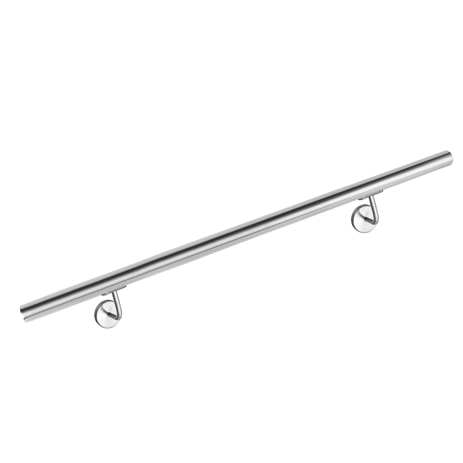 UISEBRT Poręcz ze stali nierdzewnej, 120 cm, poręcz schodowa, poręcz ścienna do użytku wewnątrz i na zewnątrz, na schody, balkon (120 cm)