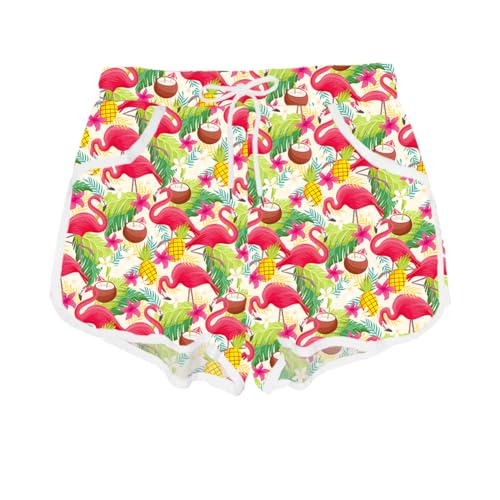 Image of Deerose Kids Hawaiian Swim Board Shorts Quick Dry Active Swim Trunk 5-14 Years