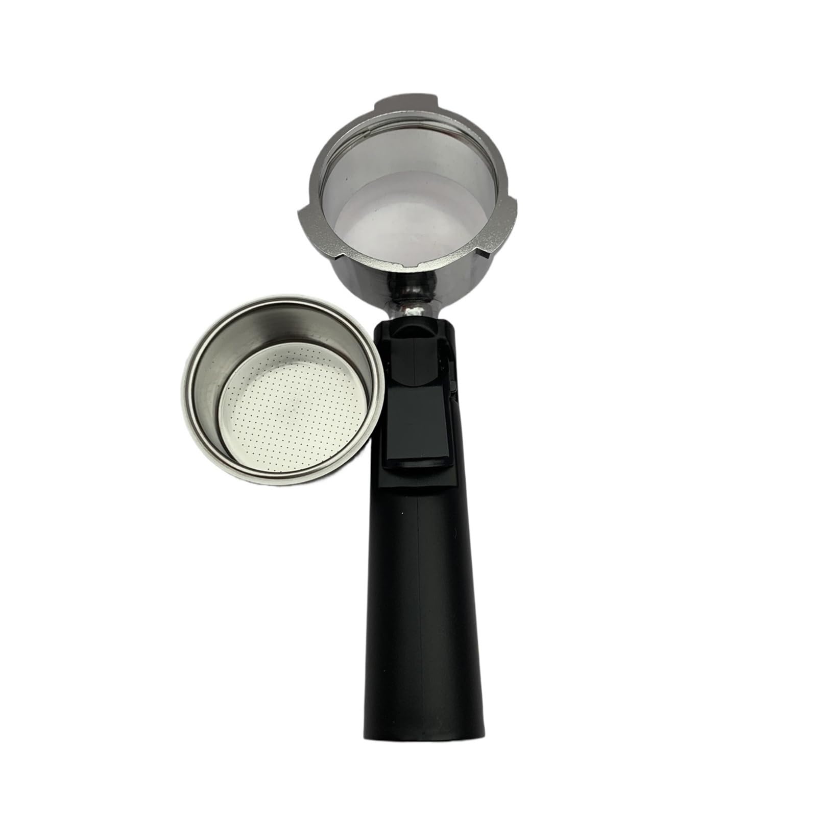 Portafiltro sin fondo de 51 mm con salida de 60 mm para cafetera espresso