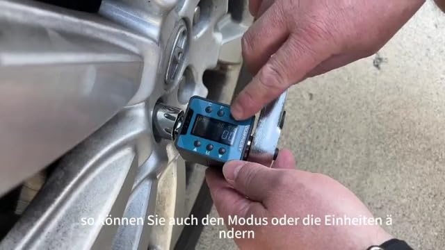Bild 6 - DURFICST Drehmomentschlüssel Digital, 1/2" Digitaler Drehmomentadapter mit Ton- und Lichtalarm, Digitaler Drehmomentschlüsse,Bereich 4–135 N.m, Geeignet für Autos, Fahrräder, Motorräder