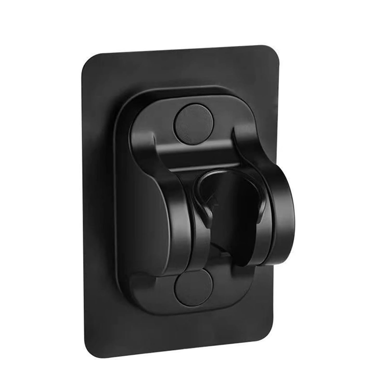 Luysgbxr Black Shower Head Holder Shower Head Holder Strong Adhesive Waterproof Adjustable Bracket Base Bathroom Universal Support(Black)