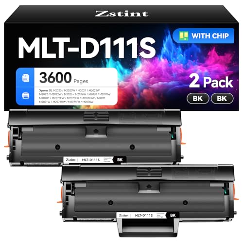 MLT-D111S Toner Cartridge High Yield Black 2-Pack Replacement for Samsung MLT-D111S 111S MLT111S D111S for Samsung Xpress M2020W M2070FW M2070W M2020 M2024W M2074FW M2070F M2022 M2026 M2070 Printer