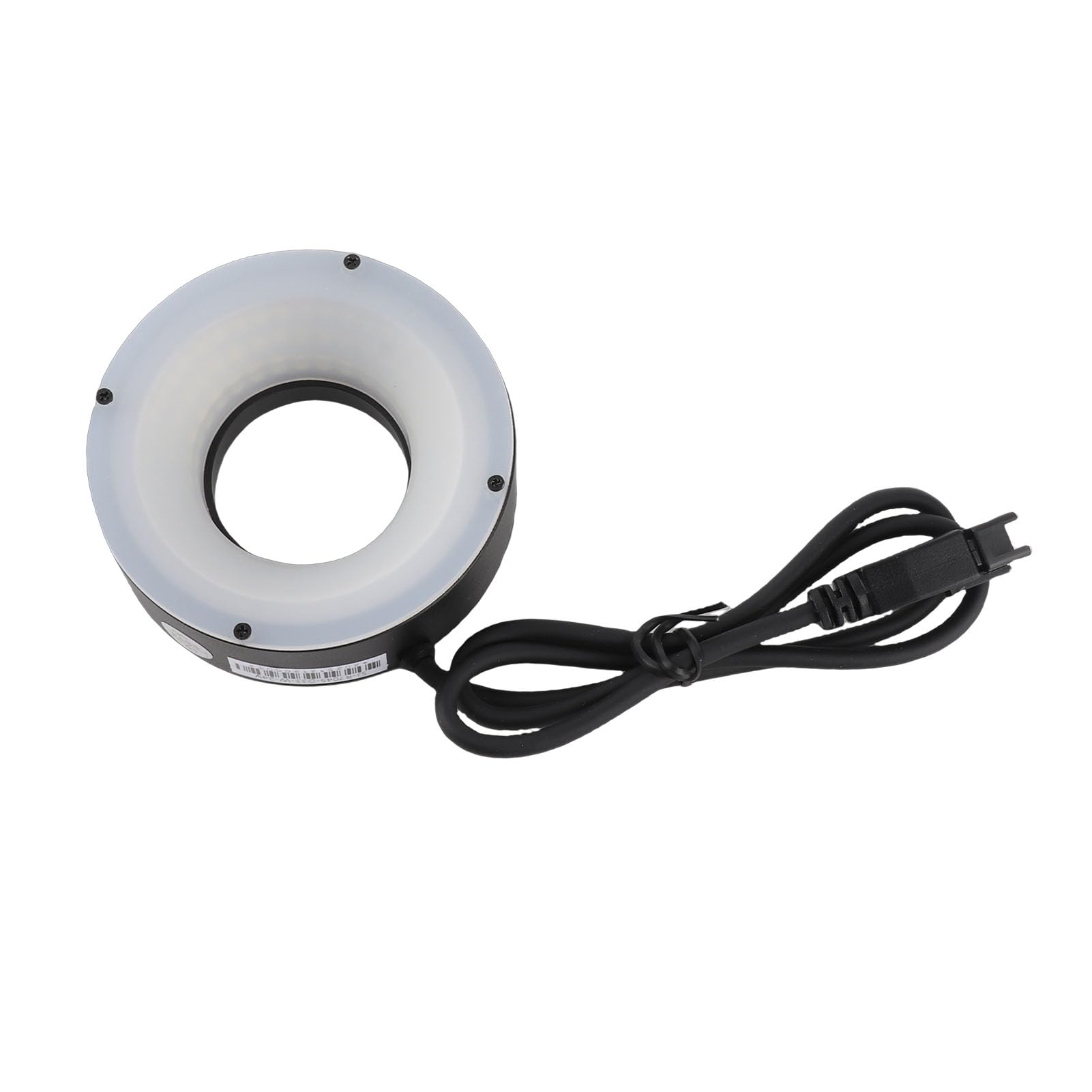 Microscopio estéreo con luz LED, lámpara de aleación de aluminio de 24 V con iluminación potente para cámara industrial, binoculares y tornos pequeños, 30 mm de