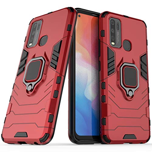 HJ vivo Y30 Case, vivo Y30 Stand Case, vivo Y30 Ring Holder Case, Finger Loop Case with 360 Degree Rotatory Ring Stand for vivo Y30