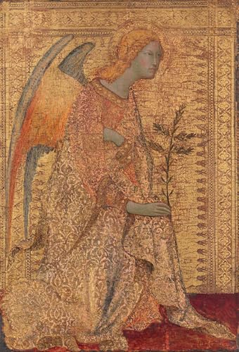 Tableaux Graffiti Art Mural l'Ange Simone Martini Poster Moderne 60x90cm