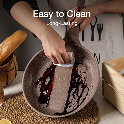 Carote Granite Stone Nonstick 11 Inch Skillet PFOA FREE Egg Pan Omelet Pan, Nonstick cookware 11inch Skillet PFOA FREE-Terra 3 Gallery Image Carote Granite Stone Nonstick 11 Inch Skillet PFOA FREE Egg Pan Omelet Pan, Nonstick cookware 11inch Skillet PFOA FREE-Terra 3 Gallery Image