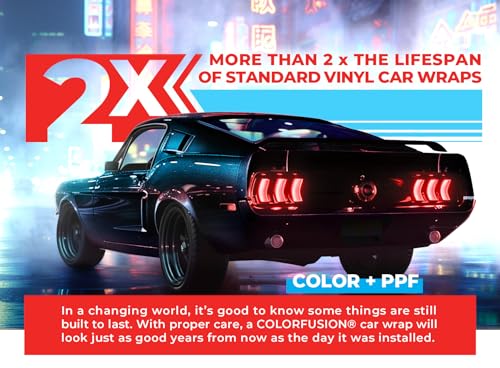 ColorFusion PPF by VViViD, Gloss Cosmic Blue Dry Apply PPF Vinyl Car Wrap Roll 1ft x 5ft - Image 3