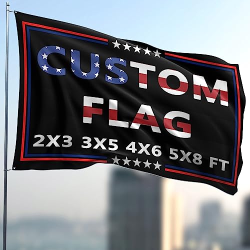 Custom Flag 3x5 Ft Double Sided Outdoor,Personalize Print Your Own Text/Photo/Logo,Custom Flags for...