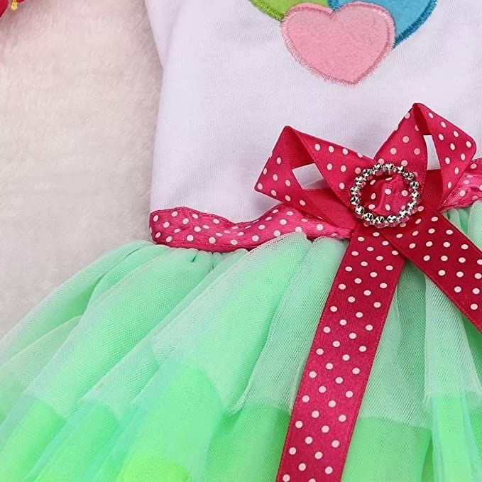 Vestido de disfraz para perro pequeño y mediano azul y rosa miniatura 4