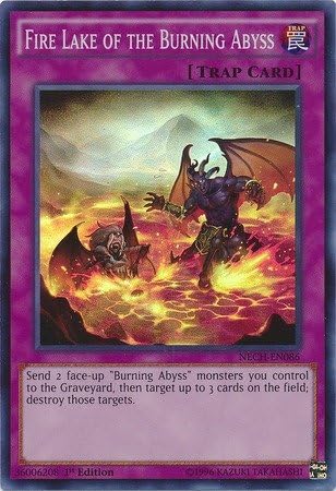 YU-GI-OH! - Lago de Fuego del Abismo Ardiente (NECH-EN086) - Los nuevos retadores - 1 edición - Super Rare