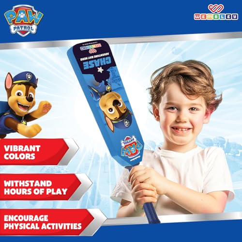 Image of Wembley Paw Patrol Bat Ball Set for Kids| Premium EVA Foam Lightweight Bat with Ball| Indoor & Outdoor Fun for Kids 2+ Years| Ideal Gift for Kids (Chase)