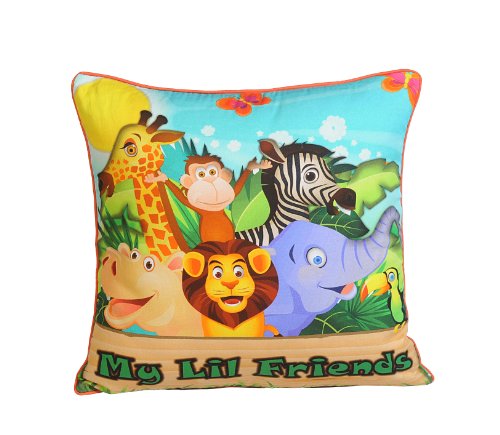 Image of Swayam Kids N More Digital Print Mercerised Cotton 2 Piece Kids Cushion Cover Set - Multicolor (KCC 122-104)