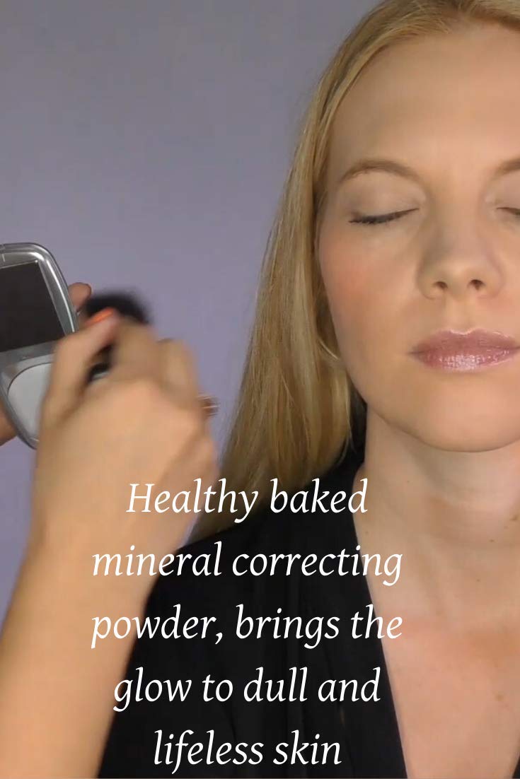 Polvo corrector de color mineral horneado: una base de polvo corrector de color vegano enrojecimiento 3