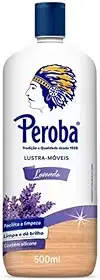 Lustra Móveis Peroba Lavanda 500mL, Limpeza de Móveis, Laqueados, Fogões, Geladeiras, Mármores e Granitos, Fórmula à Base de Cera de Carnaúba e Silicone