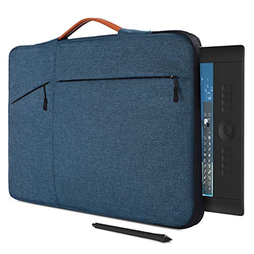 Protective Drawing Tablet Sleeve Case for Wacom Cintiq Pro 16/ Cintiq 16, Huion KAMVAS Pro 16, Waterproof Carrying Tablet Bag(Blue)