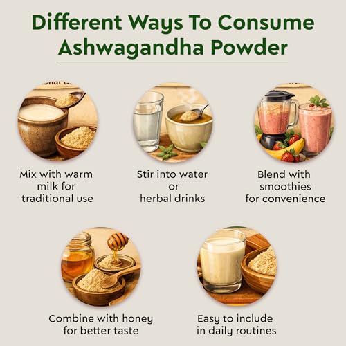 Image of Ashwagandha Powder 100g | Organic Withania Somnifera Root Powder | Ayurvedic Herbal Supplement for Stress Relief, Energy Booster, Immunity Support, Sleep, Strength & Vitality